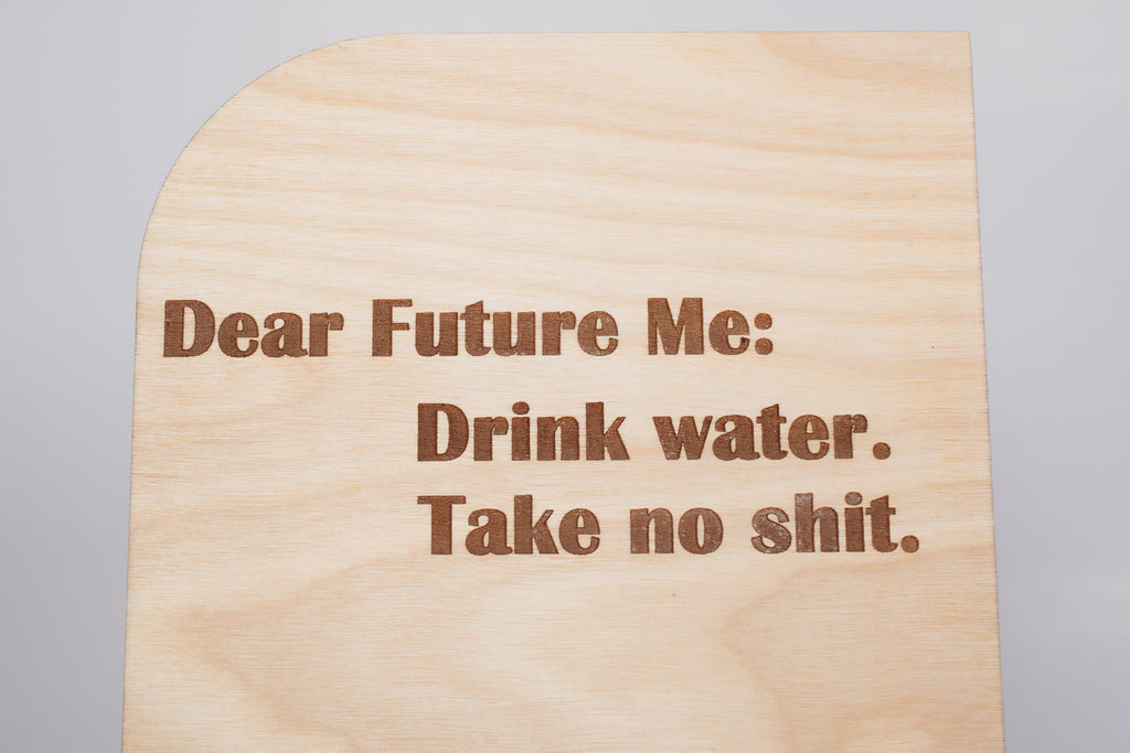 Wooden Message Board with Clip