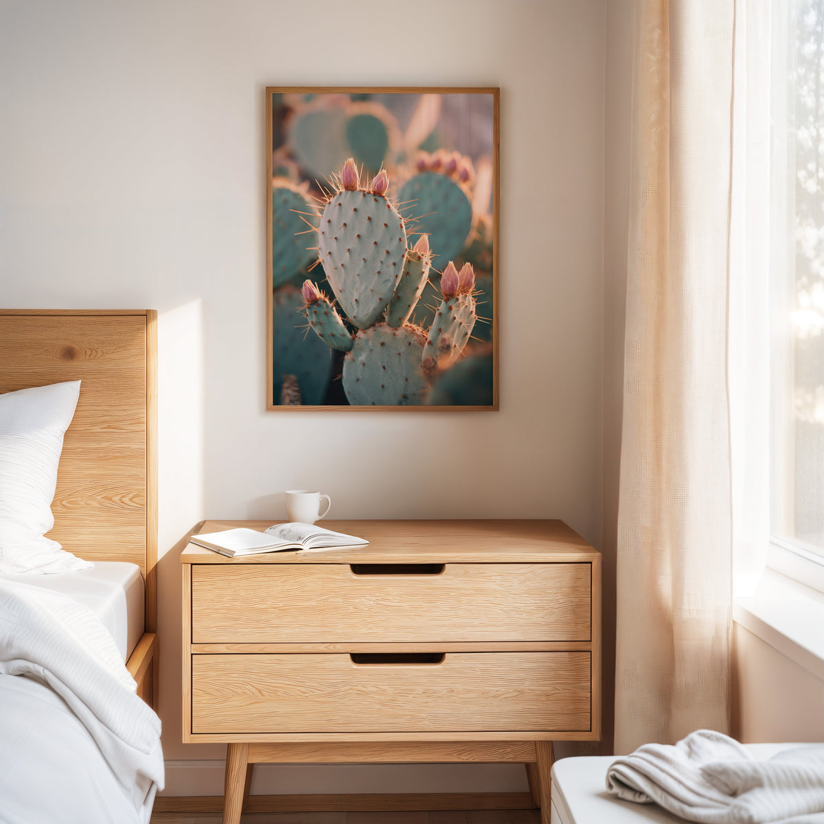 Cacti Embrace the Golden Dawn