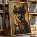 German Shepherd Sheriff in the Saddle - Quarter Circle AK Boutique