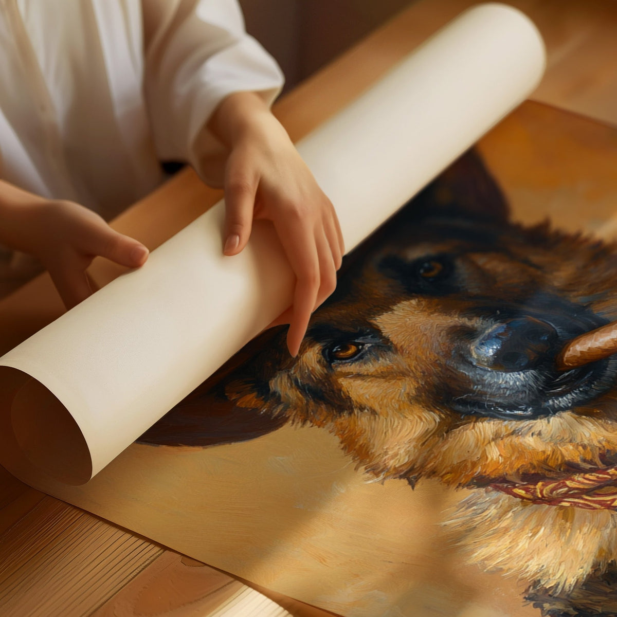German Shepherd Sheriff in the Saddle - Quarter Circle AK Boutique