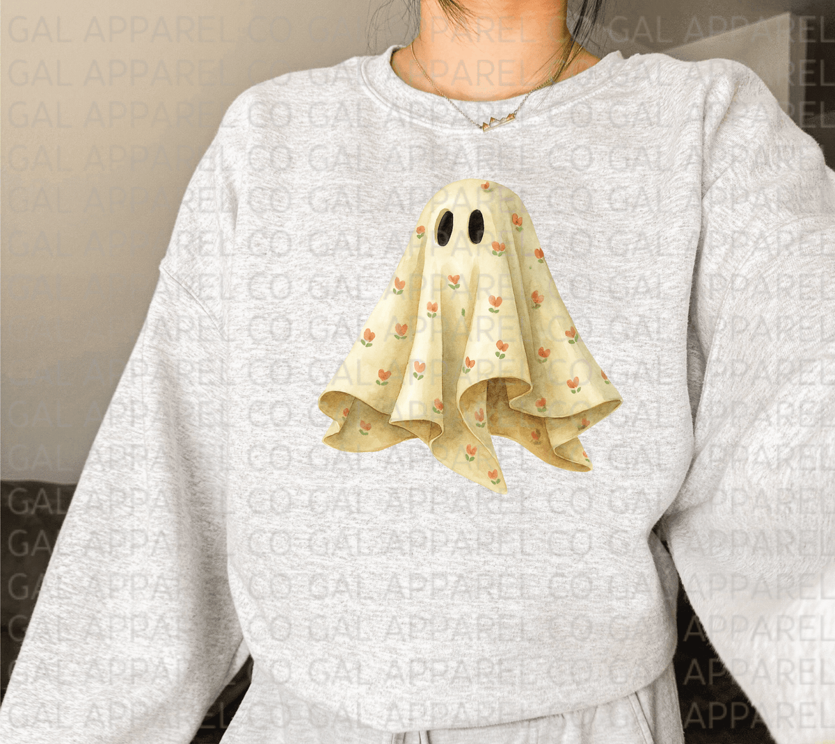 Ghost in Bloom Tulip Terror Tee or Sweatshirt - Quarter Circle AK Boutique