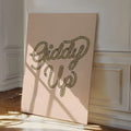 Giddy Up Rope Typography Print – Western Cowboy Wall Art - Quarter Circle AK Boutique