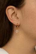 Gold Floral Huggies - Quarter Circle AK Boutique