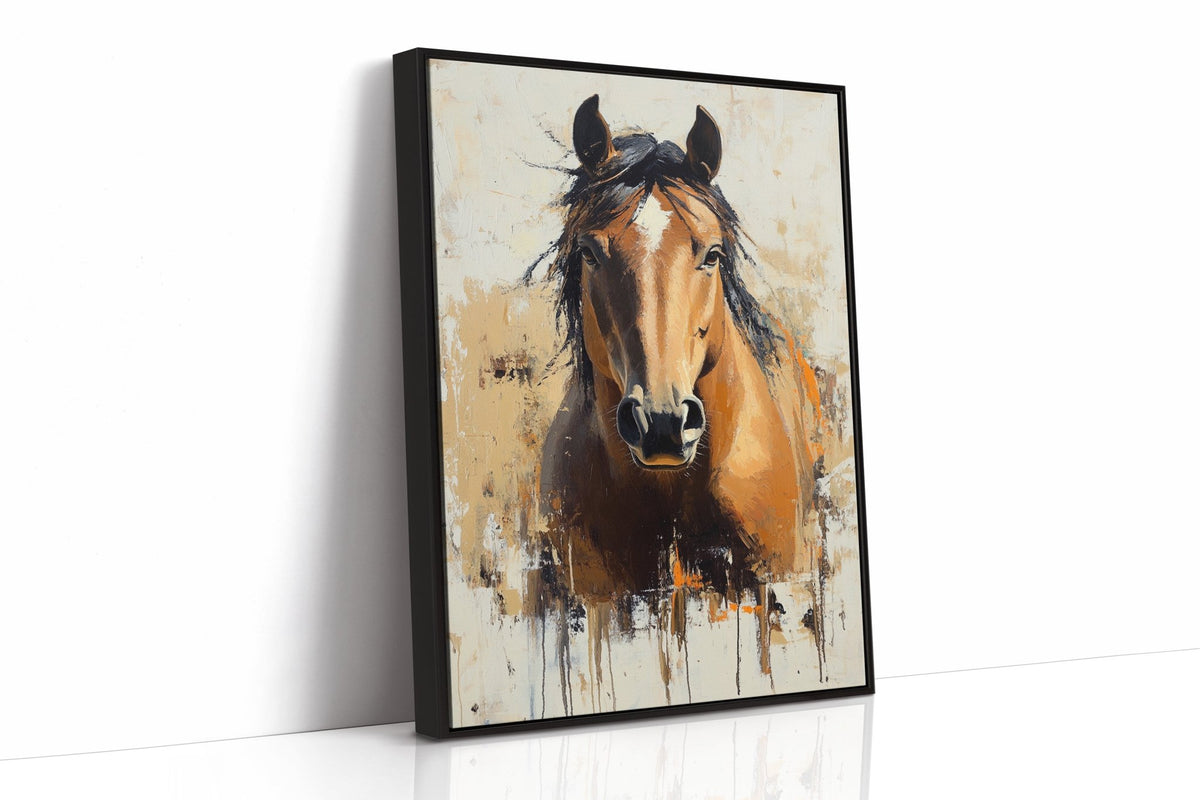 Golden Mare with Wild Mane - Quarter Circle AK Boutique