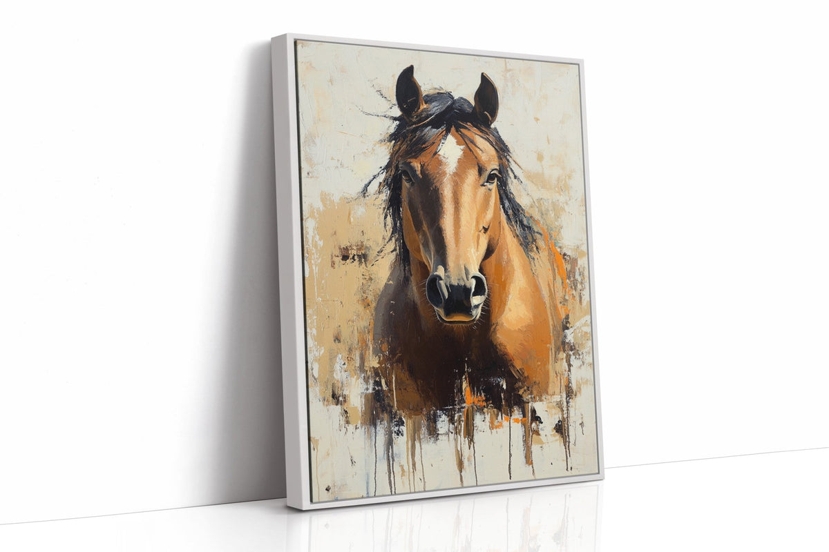 Golden Mare with Wild Mane - Quarter Circle AK Boutique