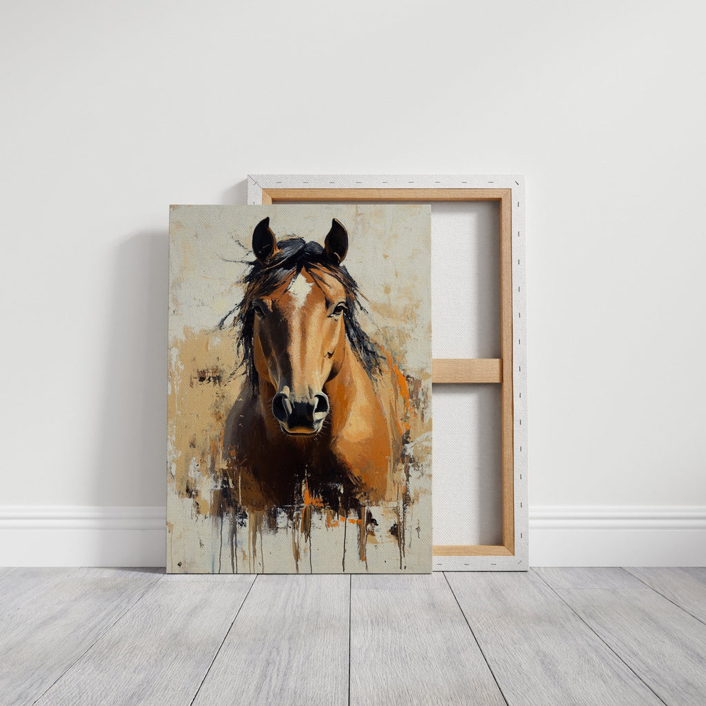 Golden Mare with Wild Mane - Quarter Circle AK Boutique