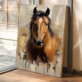 Golden Mare with Wild Mane - Quarter Circle AK Boutique
