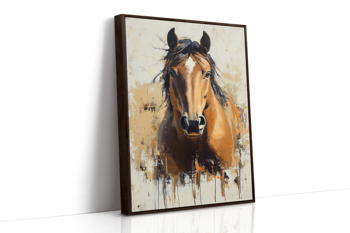 Golden Mare with Wild Mane - Quarter Circle AK Boutique