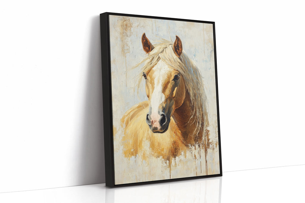 Golden Palomino in Brushstroke Light - Quarter Circle AK Boutique