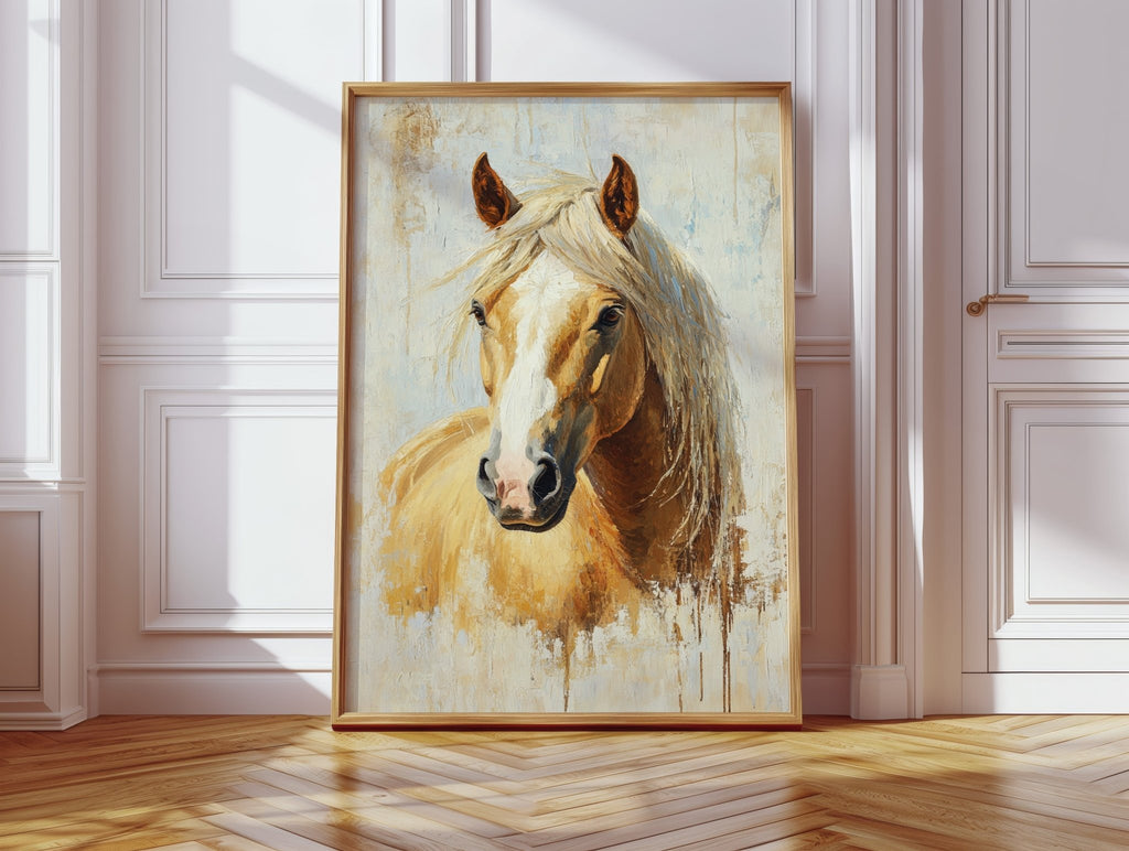 Golden Palomino in Brushstroke Light - Quarter Circle AK Boutique