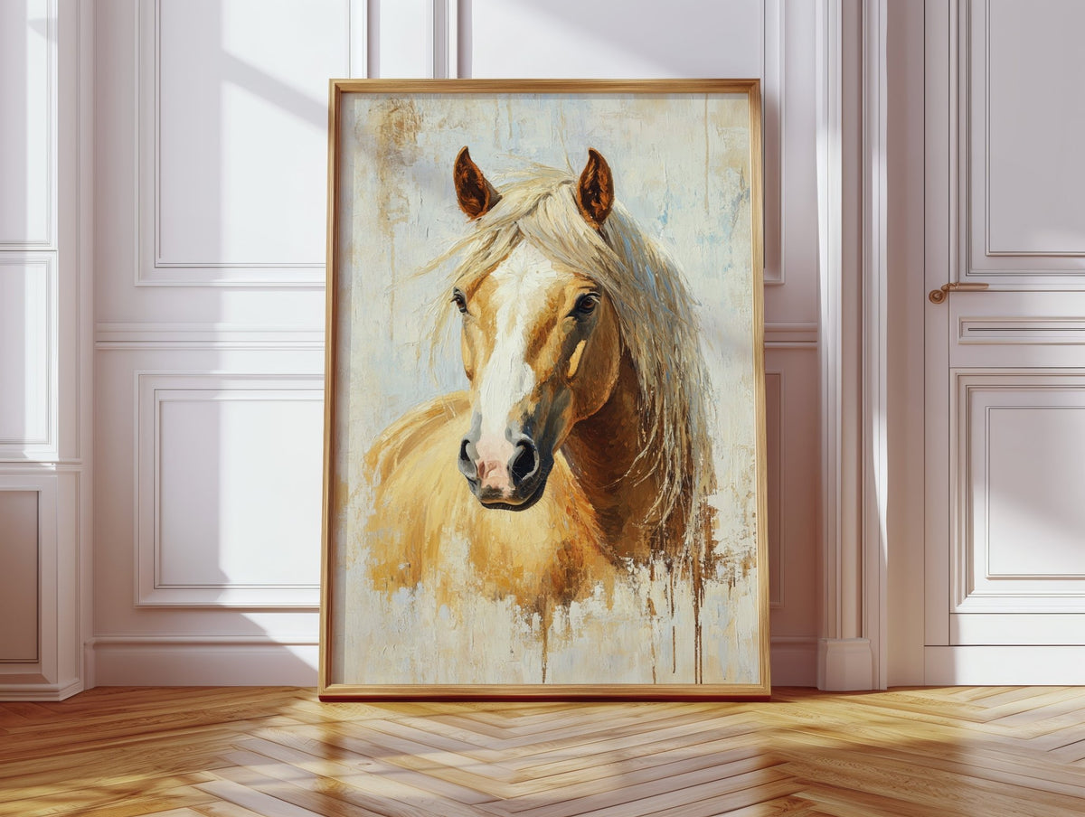 Golden Palomino in Brushstroke Light - Quarter Circle AK Boutique