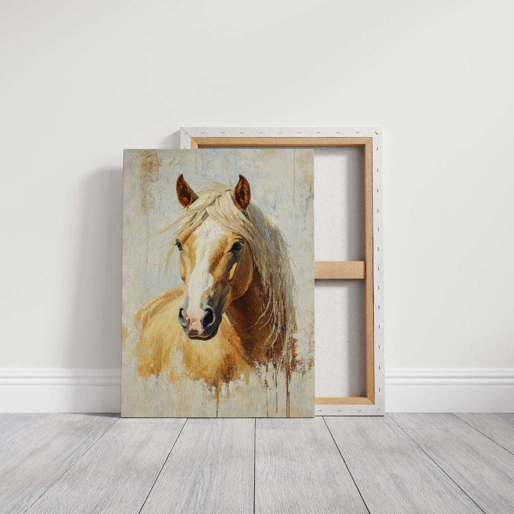 Golden Palomino in Brushstroke Light - Quarter Circle AK Boutique