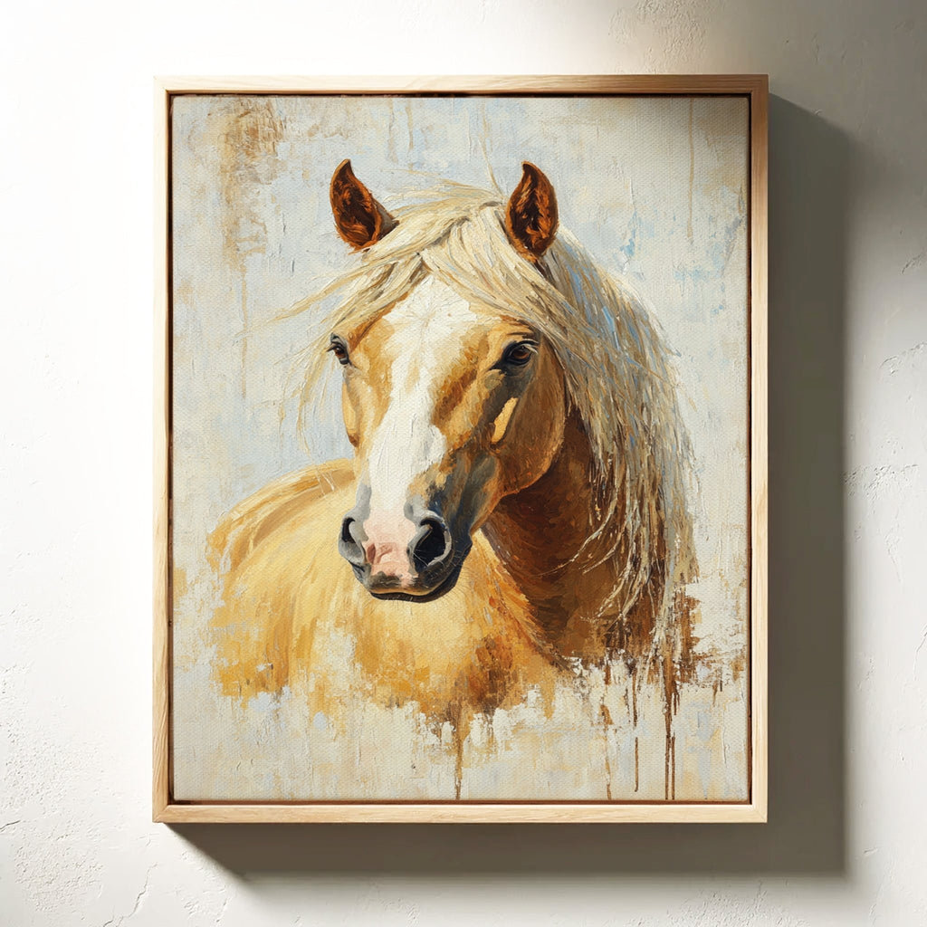 Golden Palomino in Brushstroke Light - Quarter Circle AK Boutique