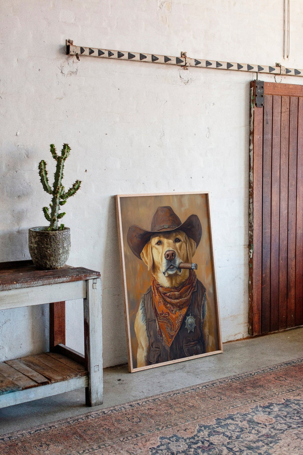 Golden Retriever Sheriff with Western Swagger - Quarter Circle AK Boutique