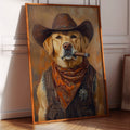 Golden Retriever Sheriff with Western Swagger - Quarter Circle AK Boutique
