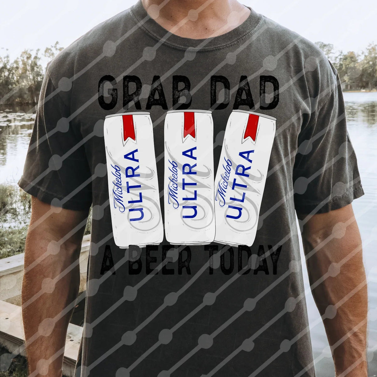 Grab Dad Michelob ultra tee or sweatshirt - Quarter Circle AK Boutique