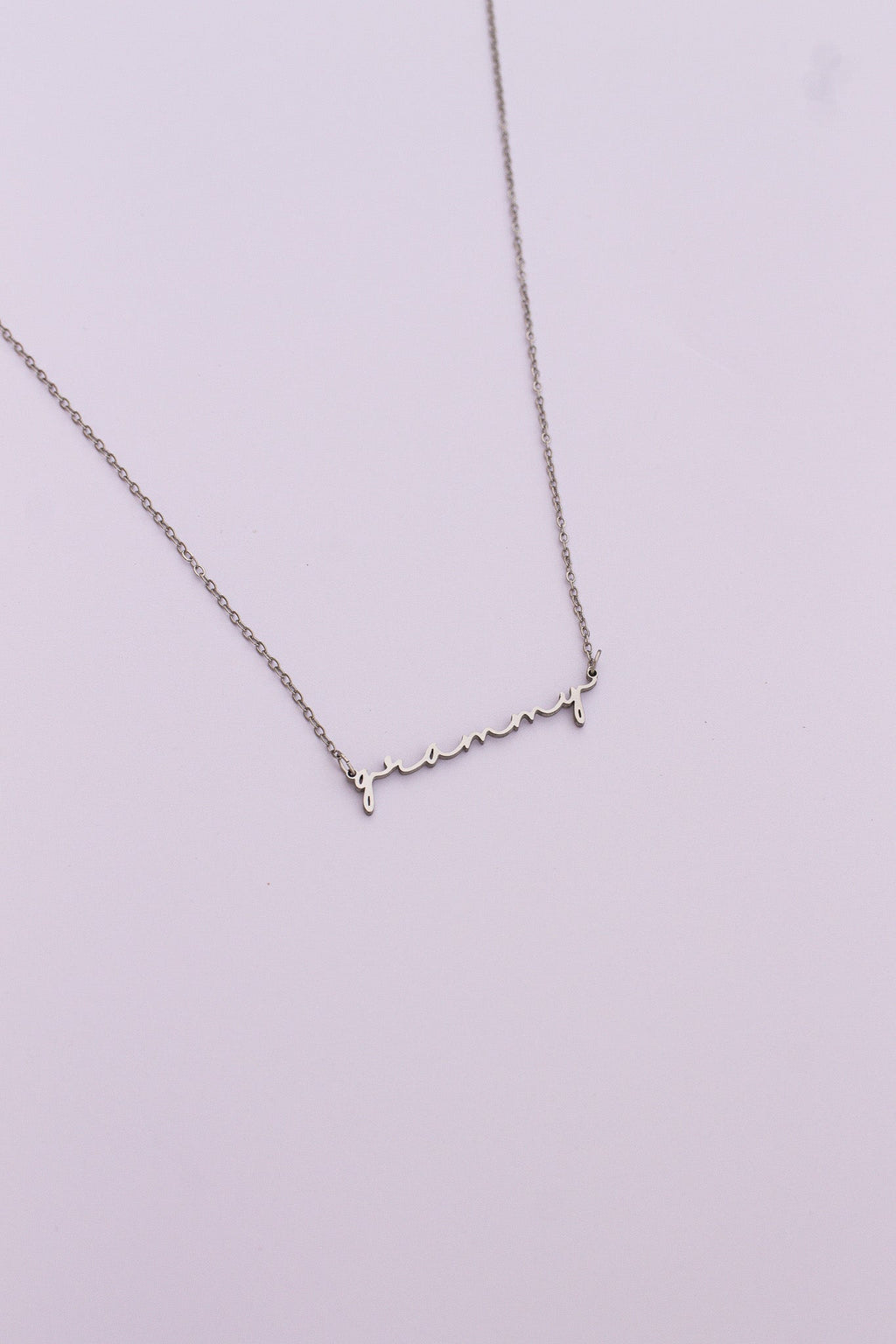 "Grammy" Necklace - Quarter Circle AK Boutique