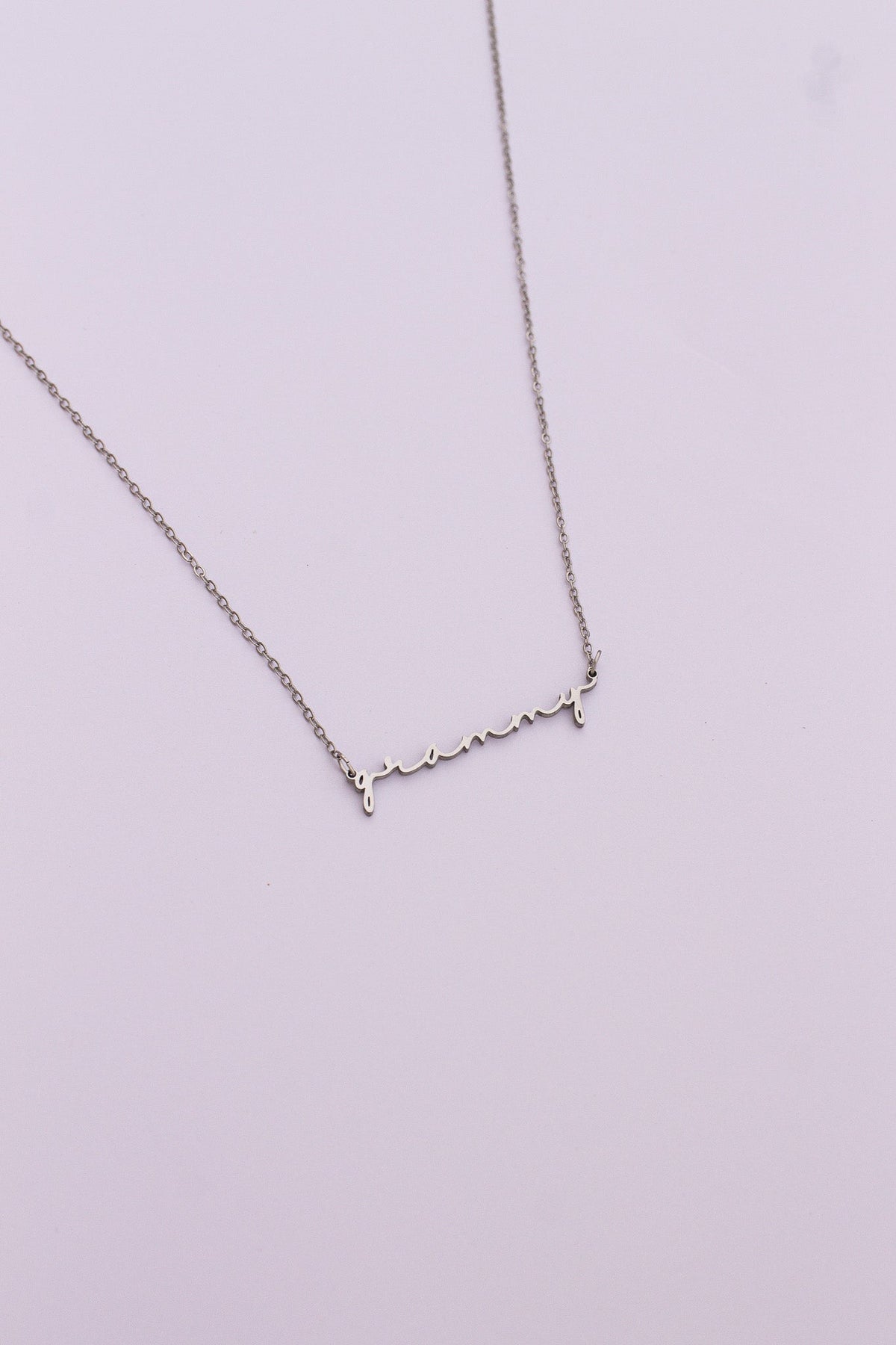 "Grammy" Necklace - Quarter Circle AK Boutique
