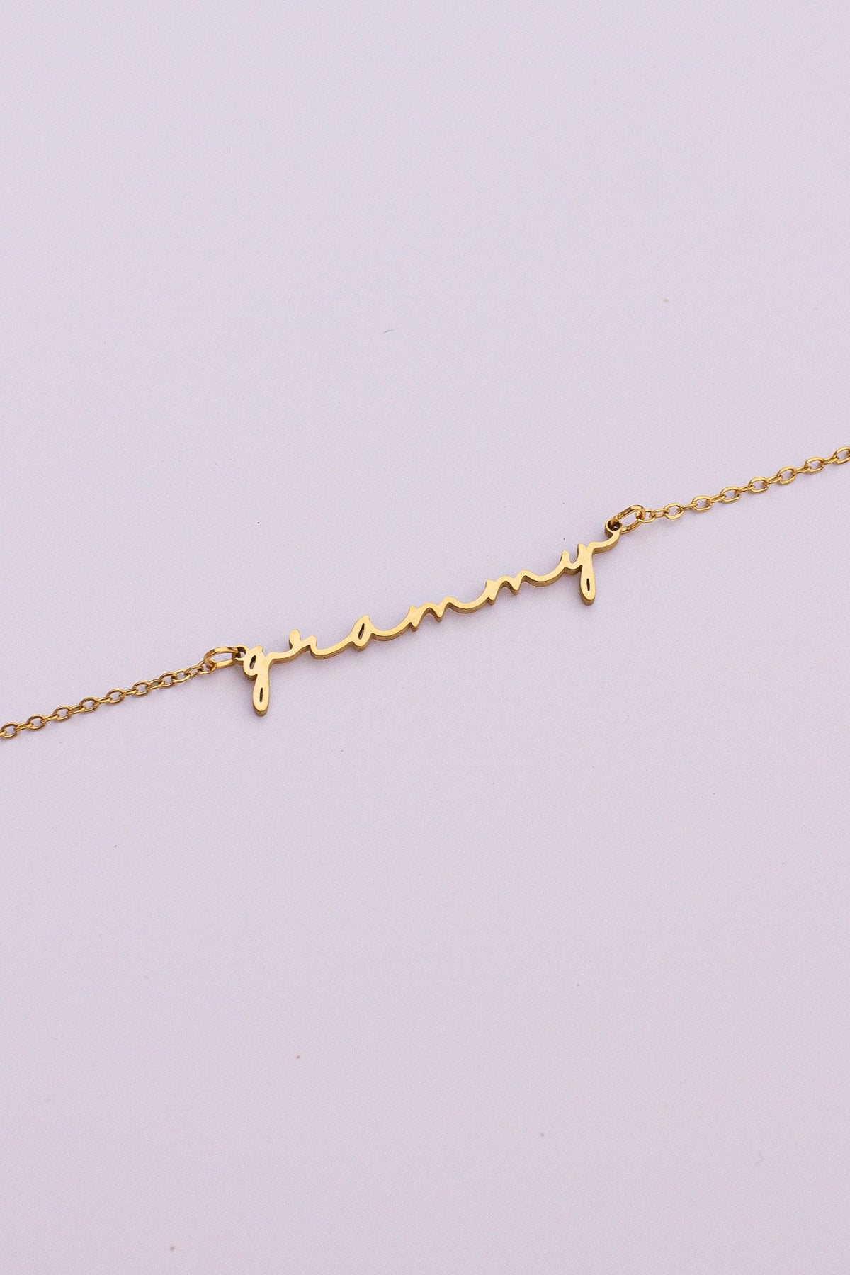 "Grammy" Necklace - Quarter Circle AK Boutique