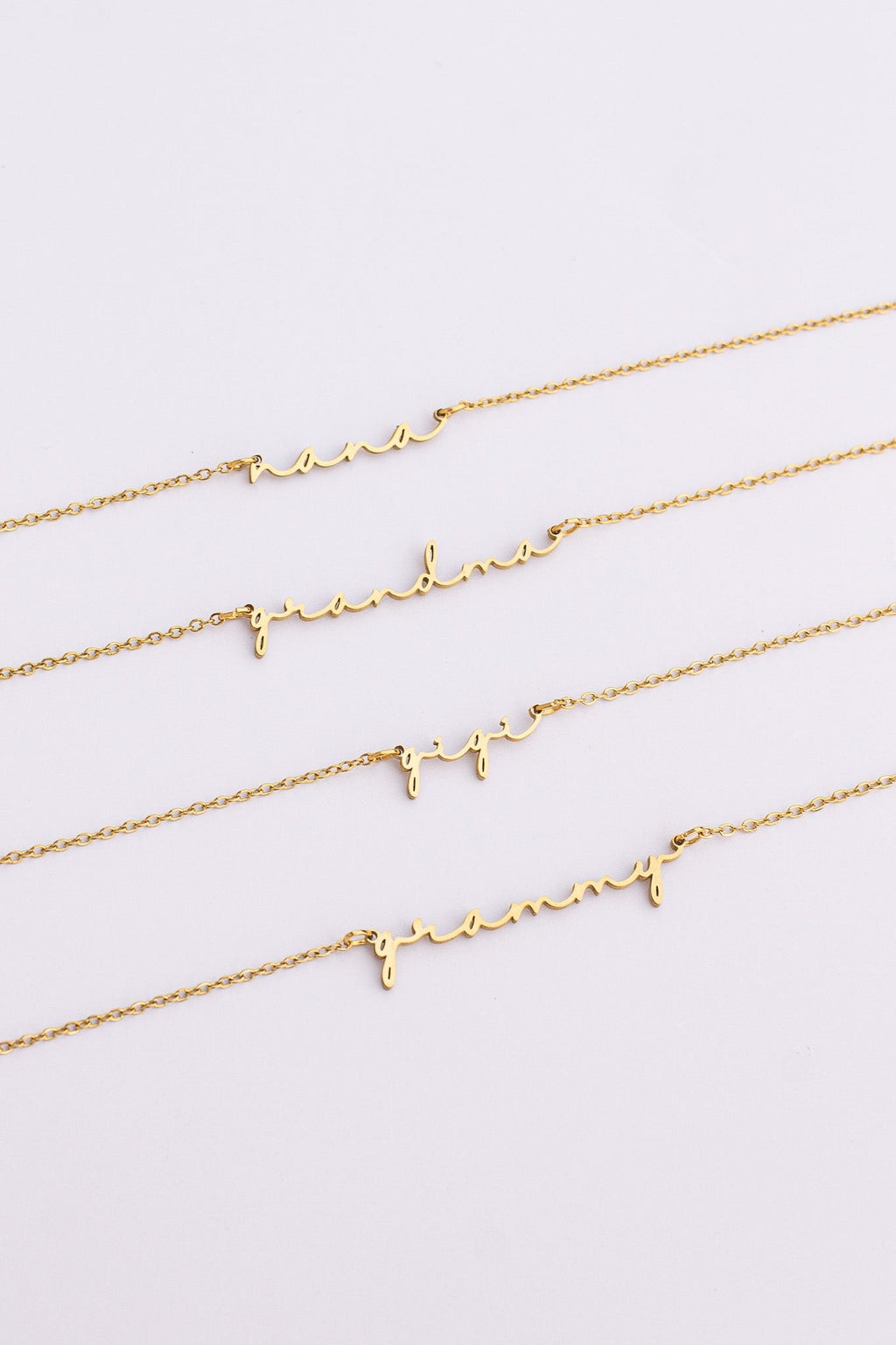 "Grandma" Necklace - Quarter Circle AK Boutique