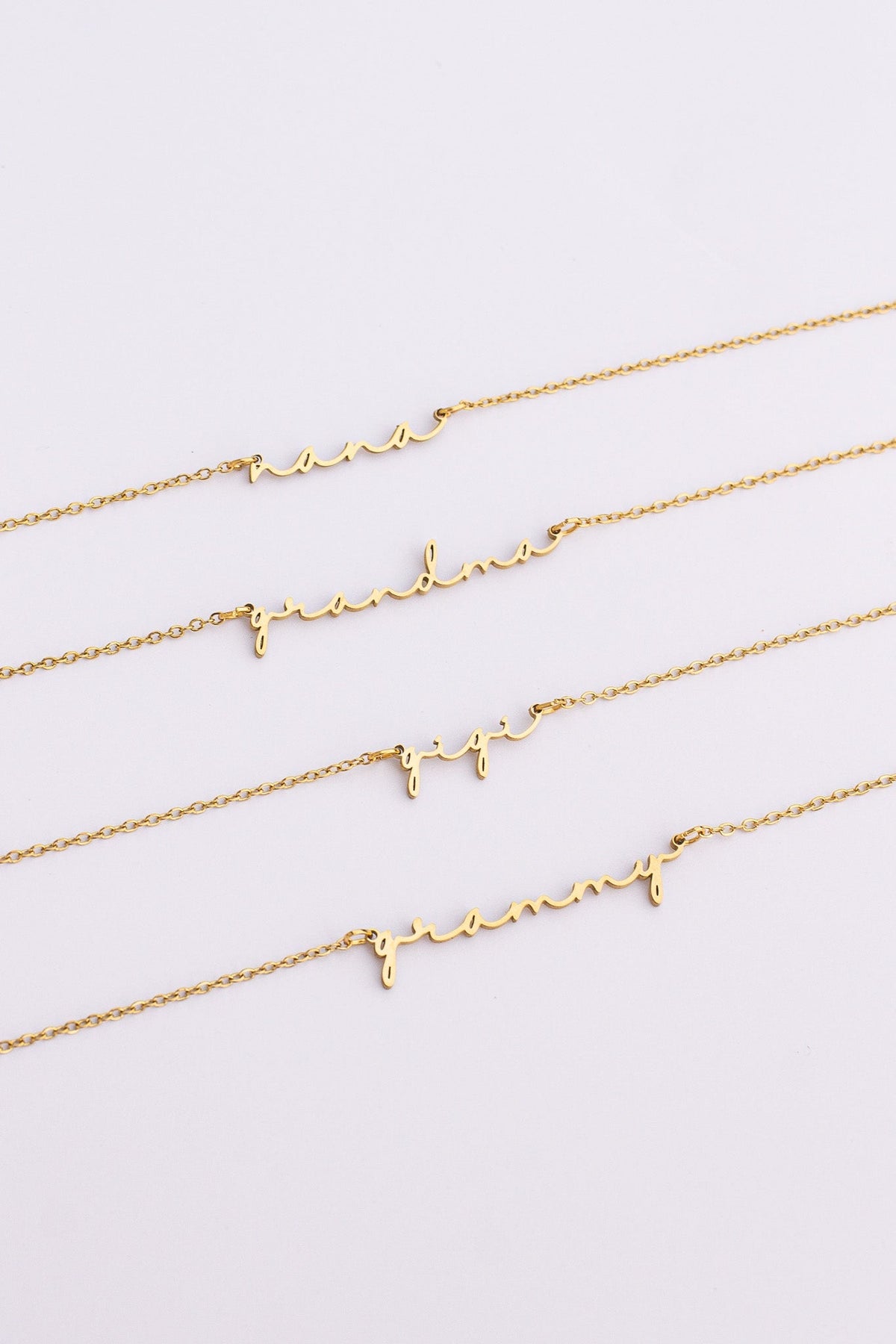 "Grandma" Necklace - Quarter Circle AK Boutique