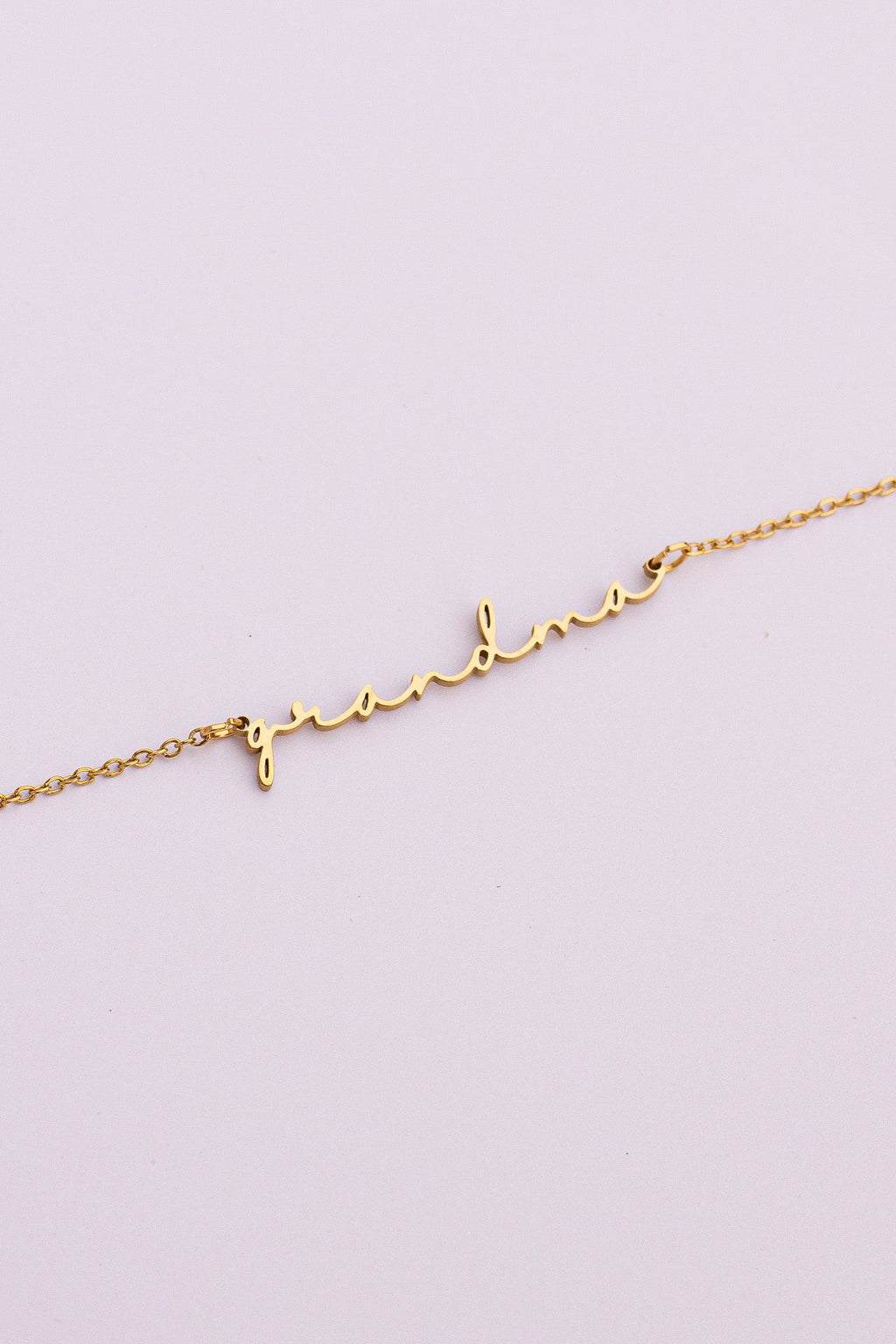 "Grandma" Necklace - Quarter Circle AK Boutique
