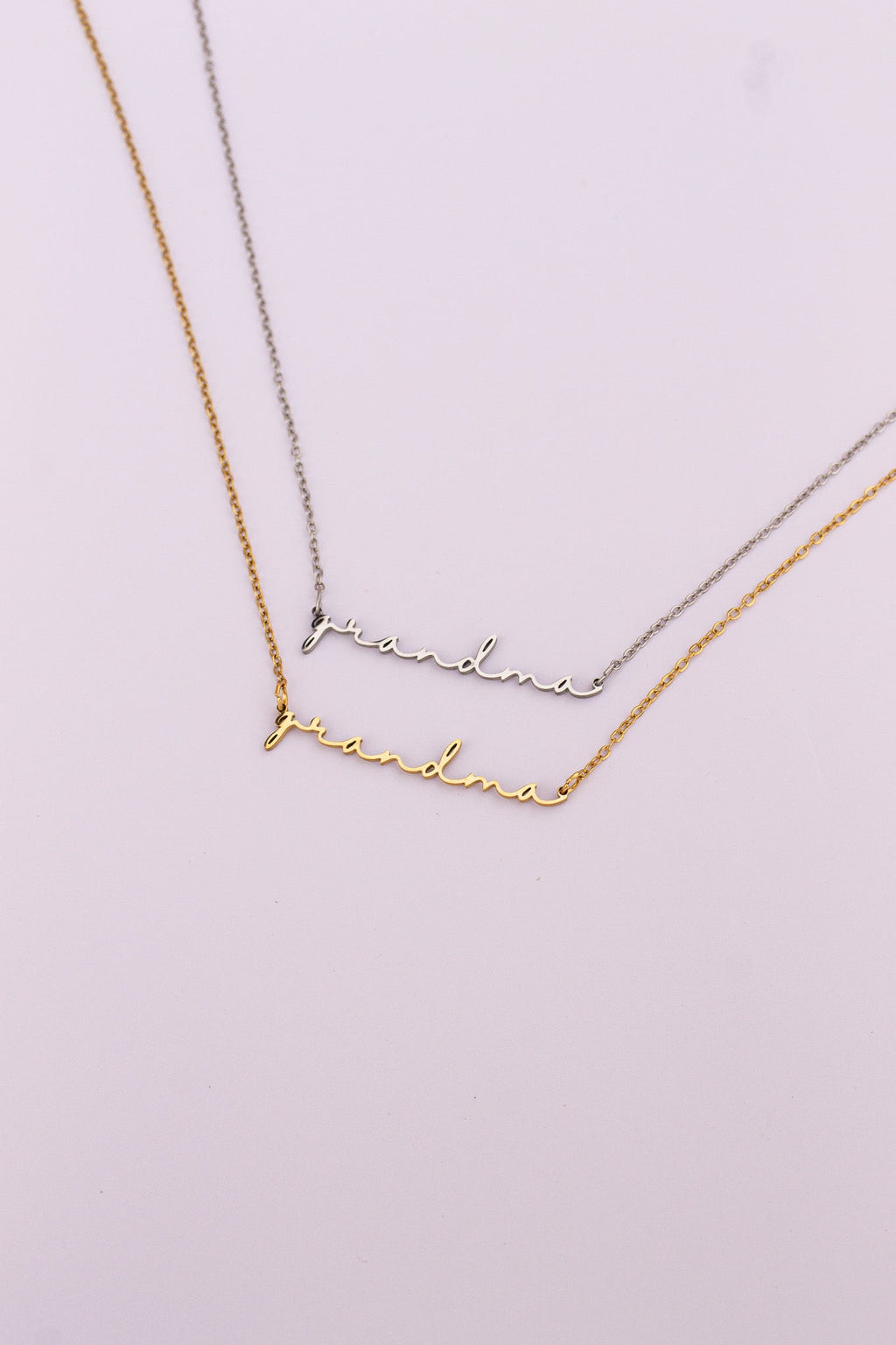 "Grandma" Necklace - Quarter Circle AK Boutique