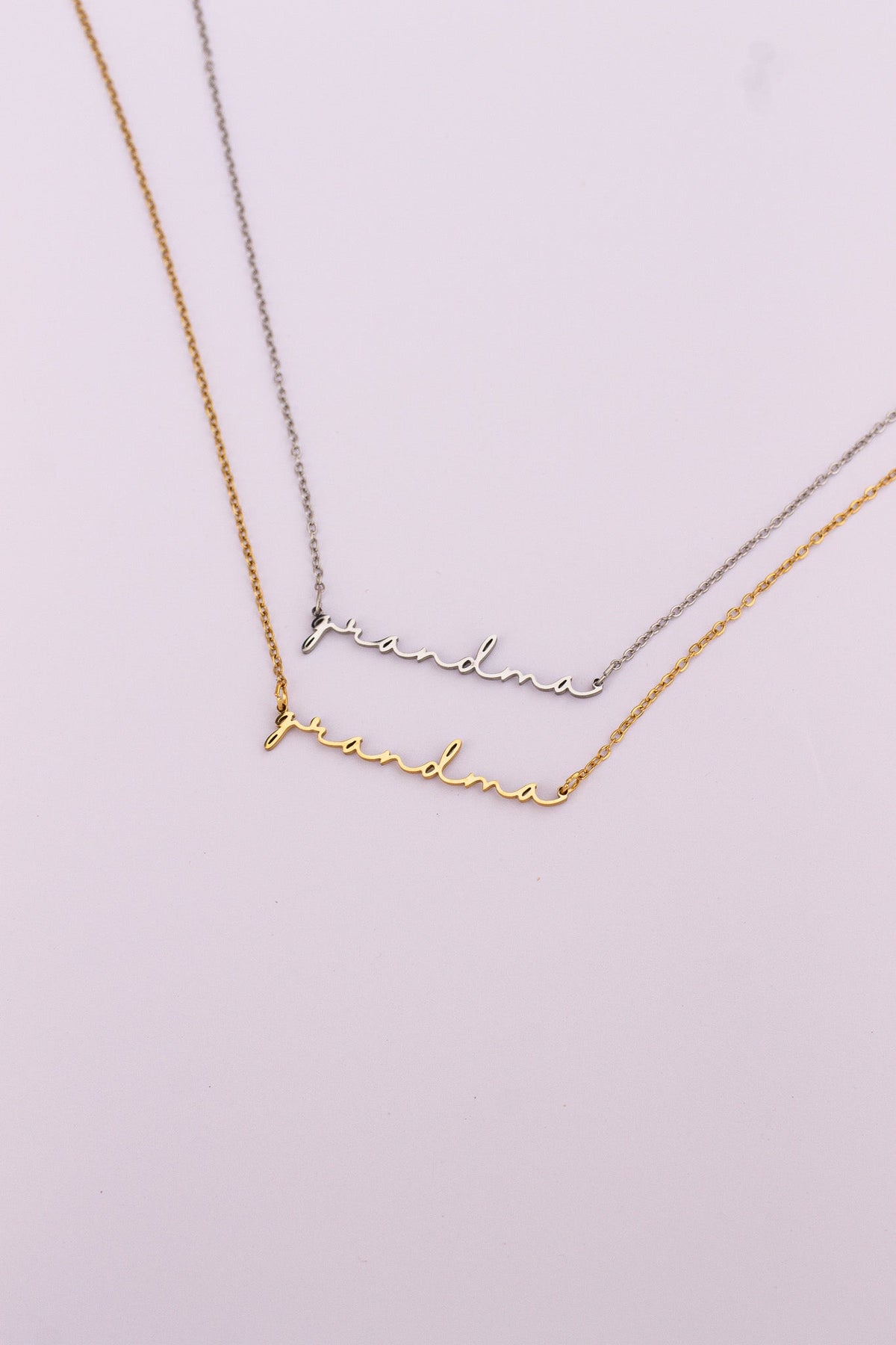 "Grandma" Necklace - Quarter Circle AK Boutique