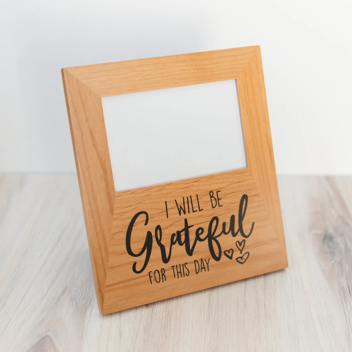 Grateful wood photo frame, 4x6 Photo Frame for Desk, Office Decor Gift for Her, coworker gift, special occasion memento