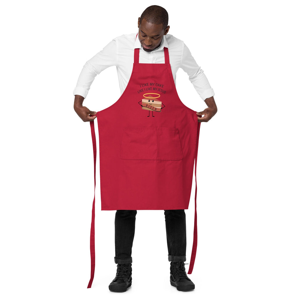 GTI Organic Cotton Apron - I Like My Cake - Quarter Circle AK Boutique