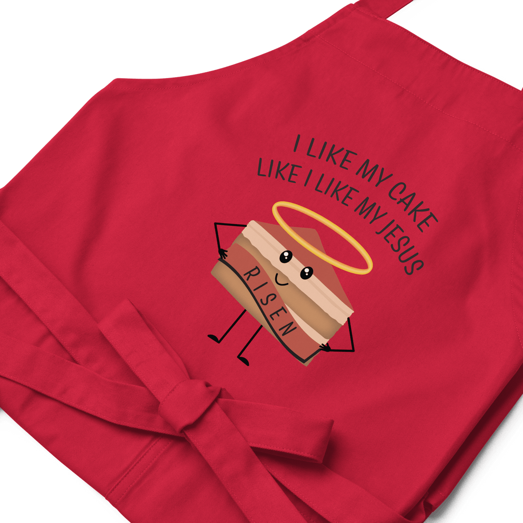 GTI Organic Cotton Apron - I Like My Cake - Quarter Circle AK Boutique
