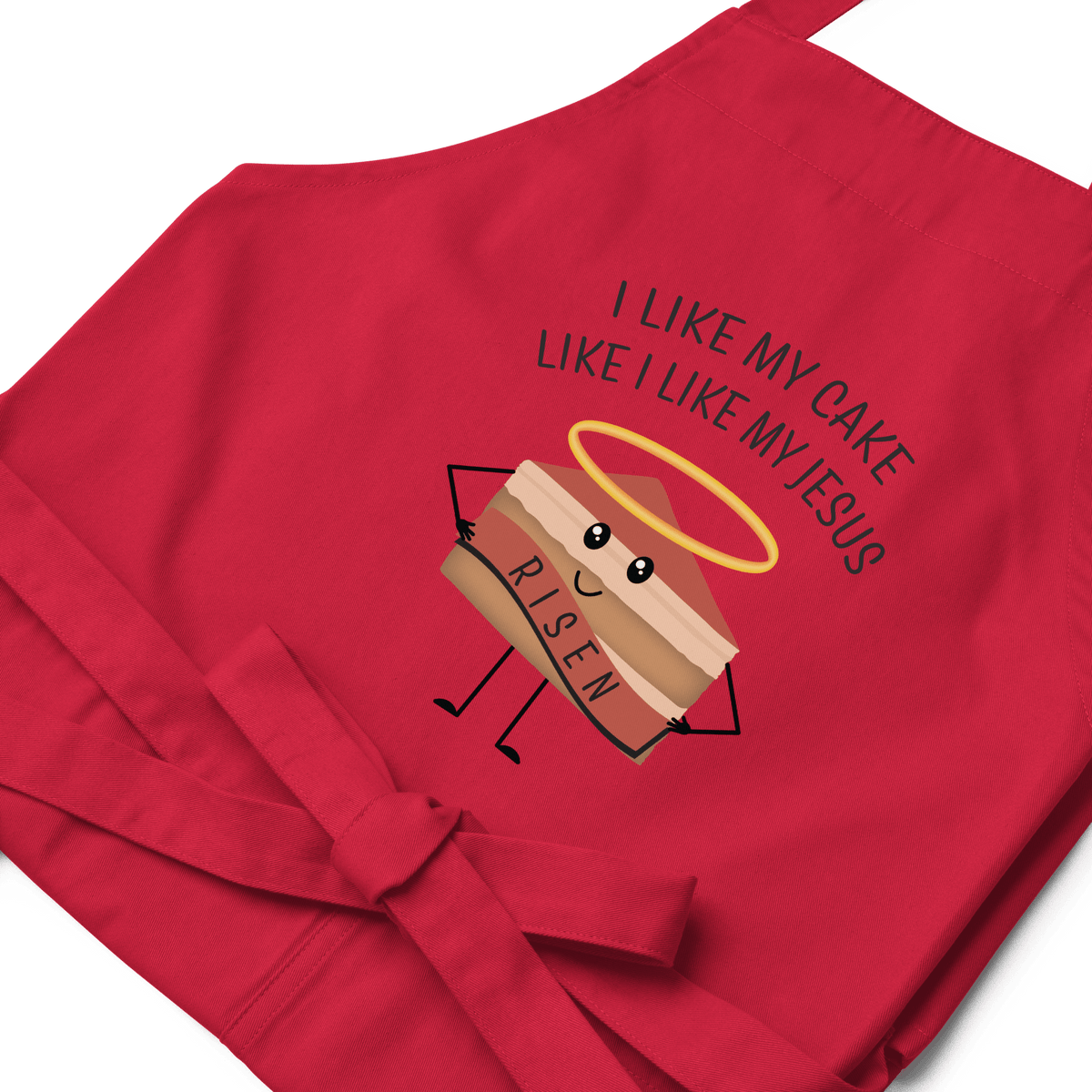 GTI Organic Cotton Apron - I Like My Cake - Quarter Circle AK Boutique