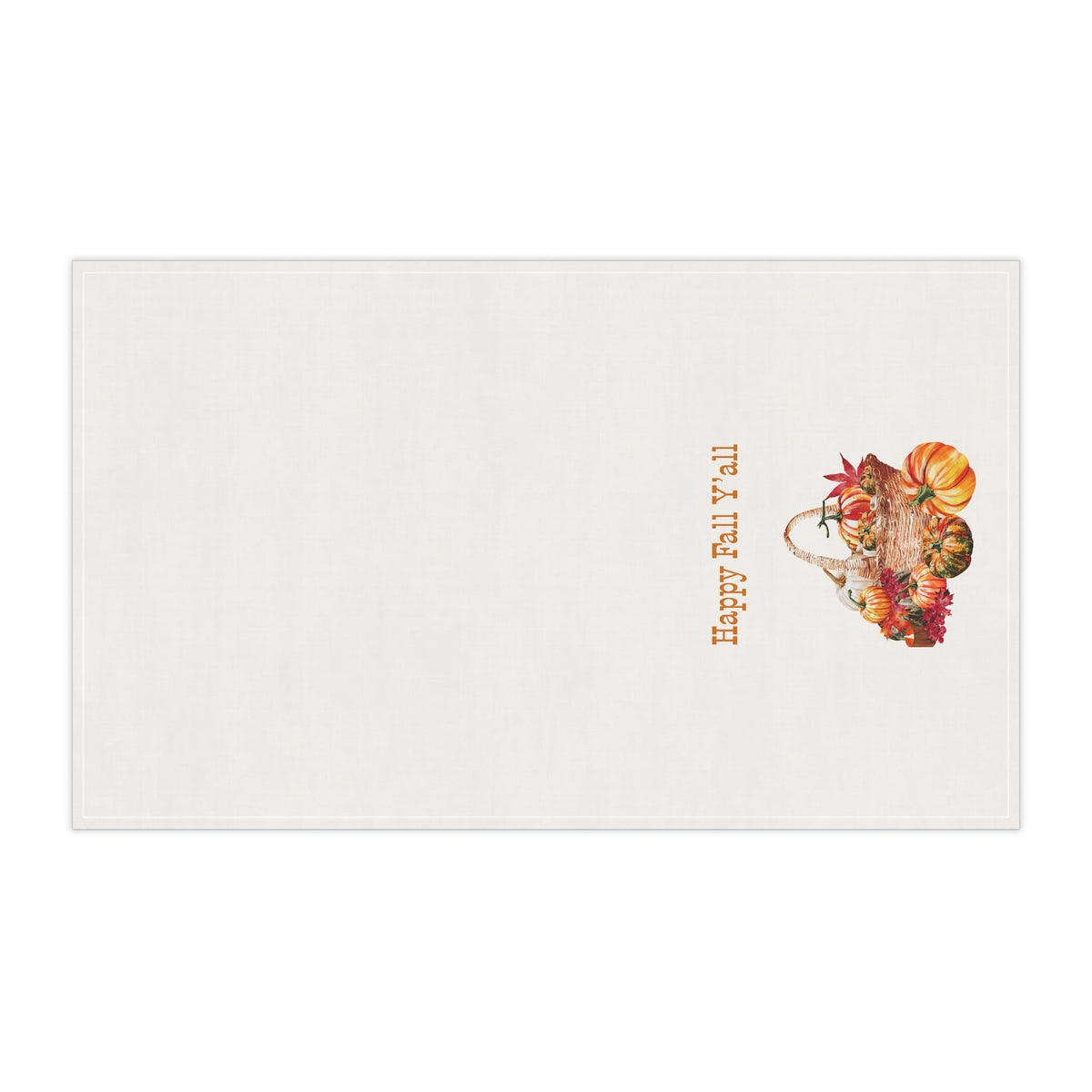 "Happy Fall Y'all!" Autumn Kitchen Tea Towels, Cozy Fall Home Decor, Thanksgiving Gift, Welcome to Fall Y'all, Farmhouse Style Kitchen Linen - Quarter Circle AK Boutique