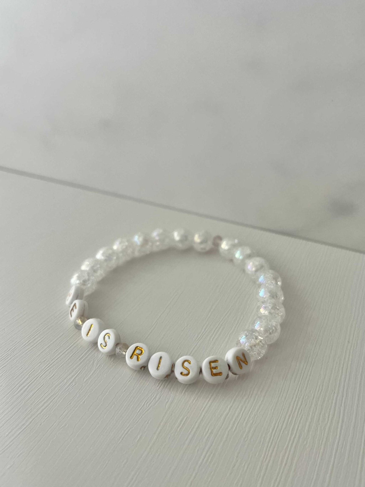 He Is Risen Bead Bracelet – Handmade Christian Jewelry - Quarter Circle AK Boutique