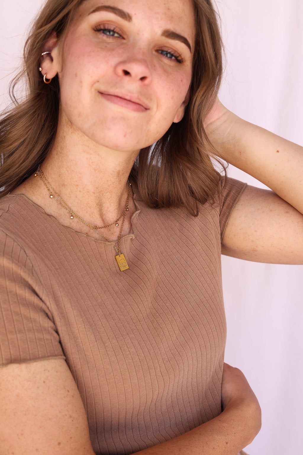 He is Risen Necklace - Quarter Circle AK Boutique
