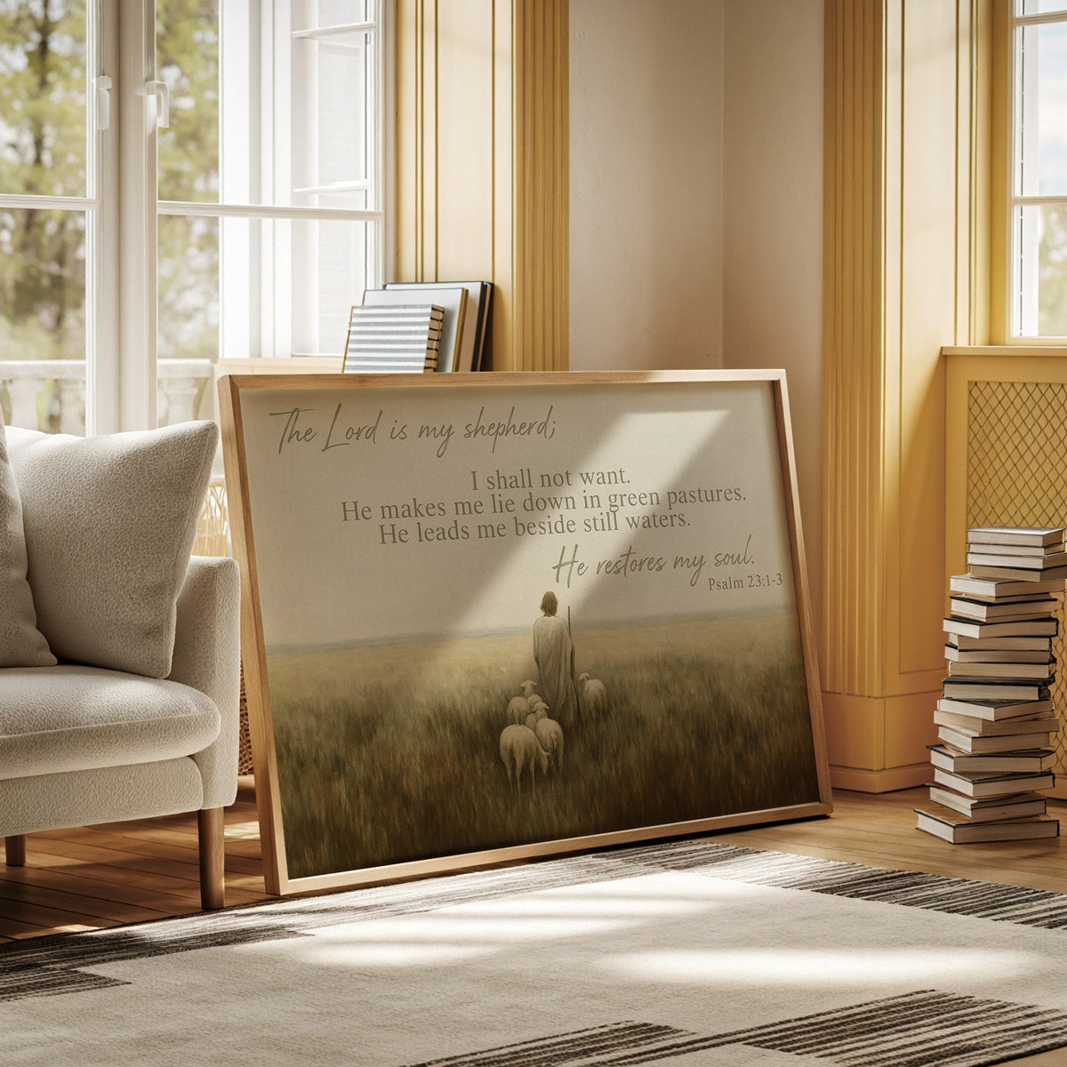 He Restores My Soul Psalm 23 - Quarter Circle AK Boutique
