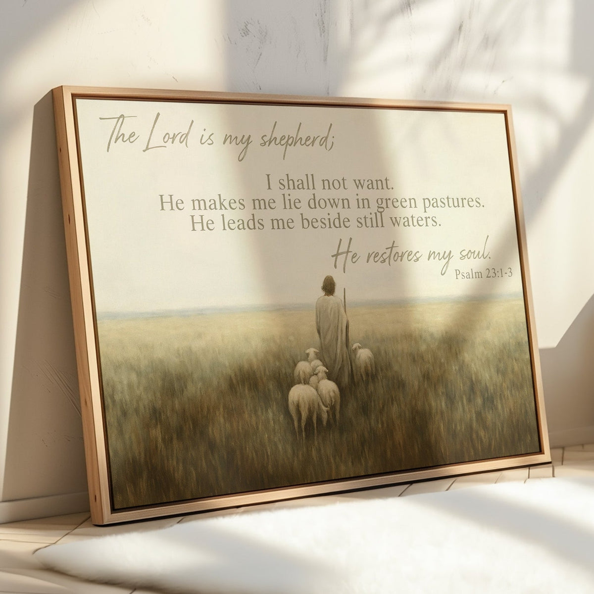 He Restores My Soul Psalm 23 - Quarter Circle AK Boutique