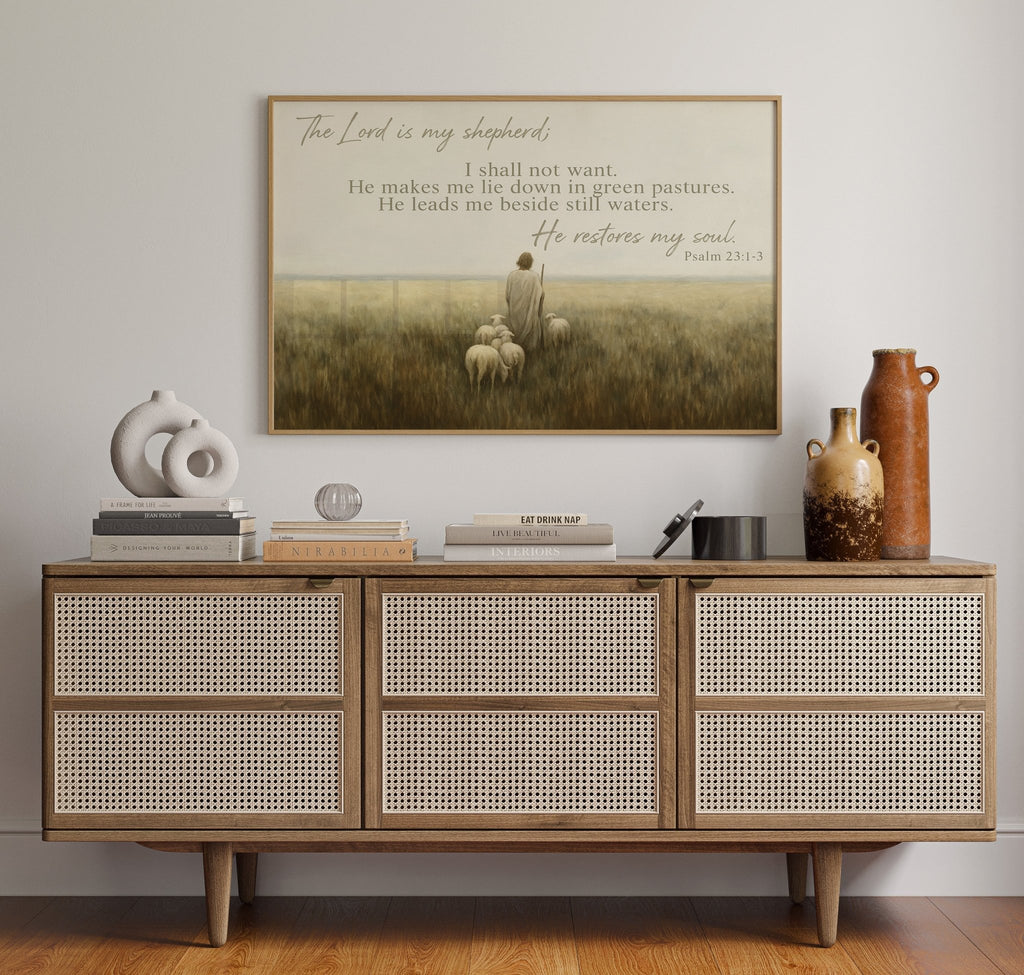 He Restores My Soul Psalm 23 - Quarter Circle AK Boutique
