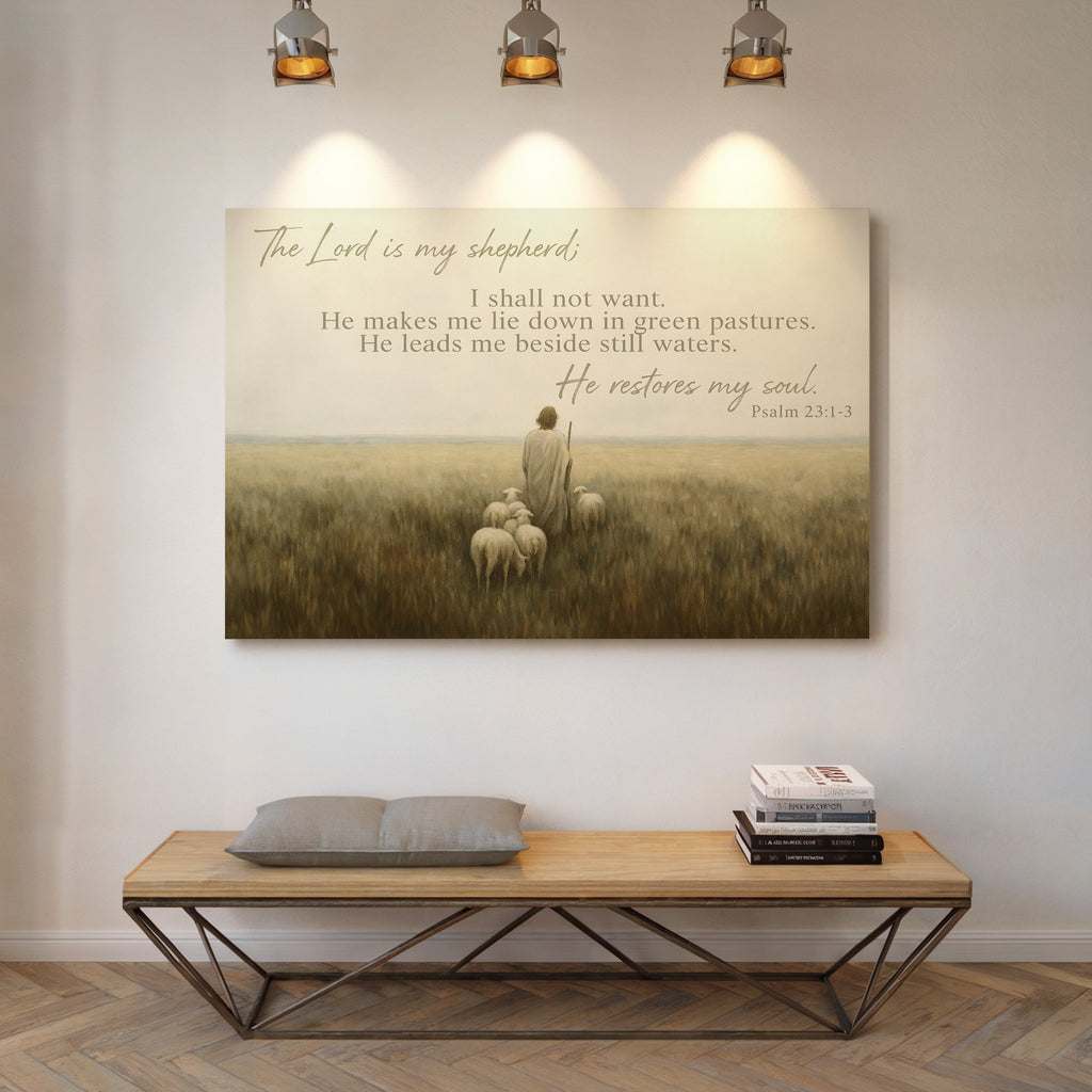 He Restores My Soul Psalm 23 - Quarter Circle AK Boutique