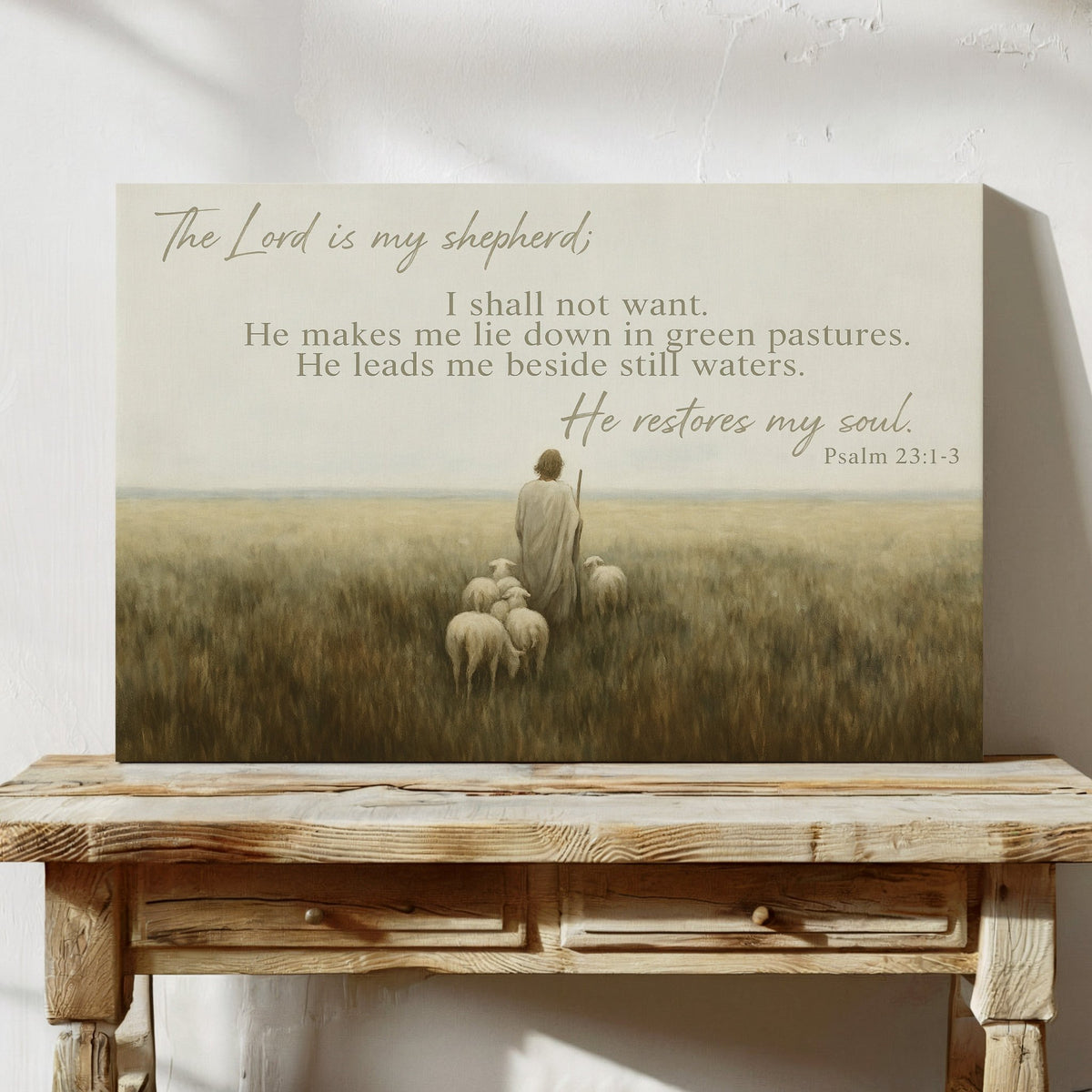 He Restores My Soul Psalm 23 - Quarter Circle AK Boutique