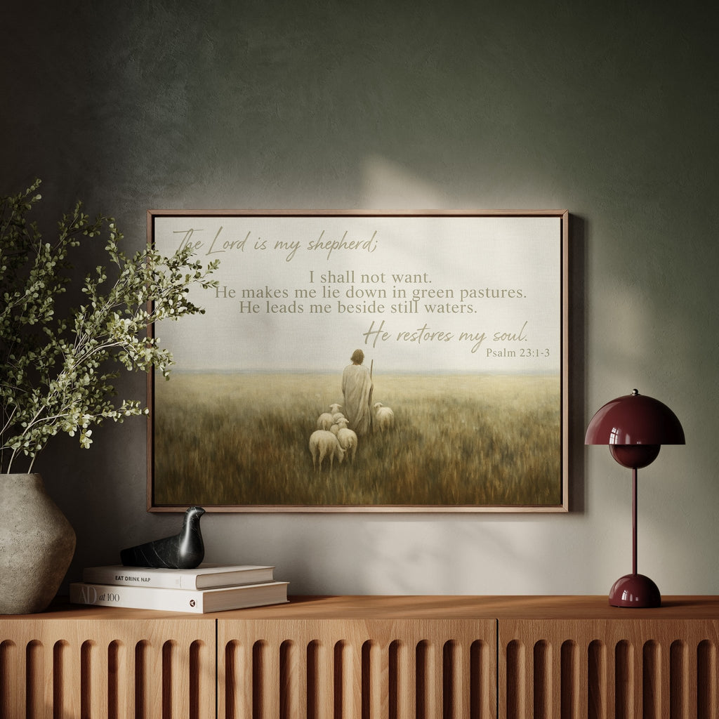 He Restores My Soul Psalm 23 - Quarter Circle AK Boutique