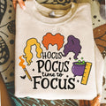 Hocus time to focus tee or sweatshirt - Quarter Circle AK Boutique