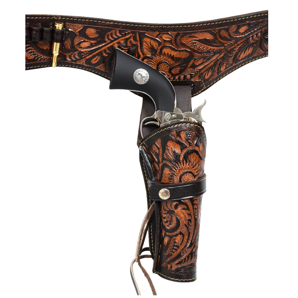Double Western Holster & Belt .22 Cal - Brown