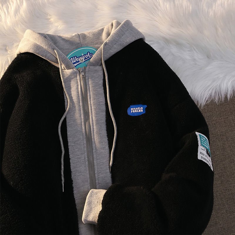 Hooded Sweatshirt Casual Thick Warm Loose Padded Jackets Coat - Quarter Circle AK Boutique