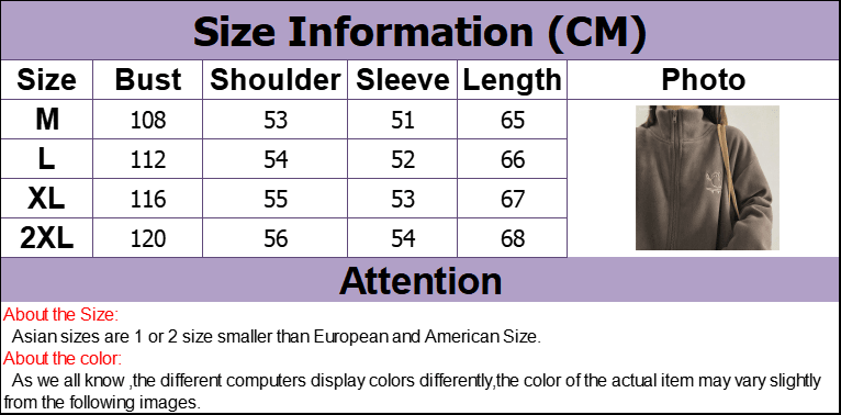 Hooded Sweatshirt Casual Thick Warm Loose Padded Jackets Coat - Quarter Circle AK Boutique