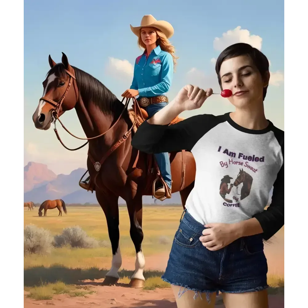 Horse Lover Baseball Tee, Equestrian Lover Gift, Horse Lover Clothing