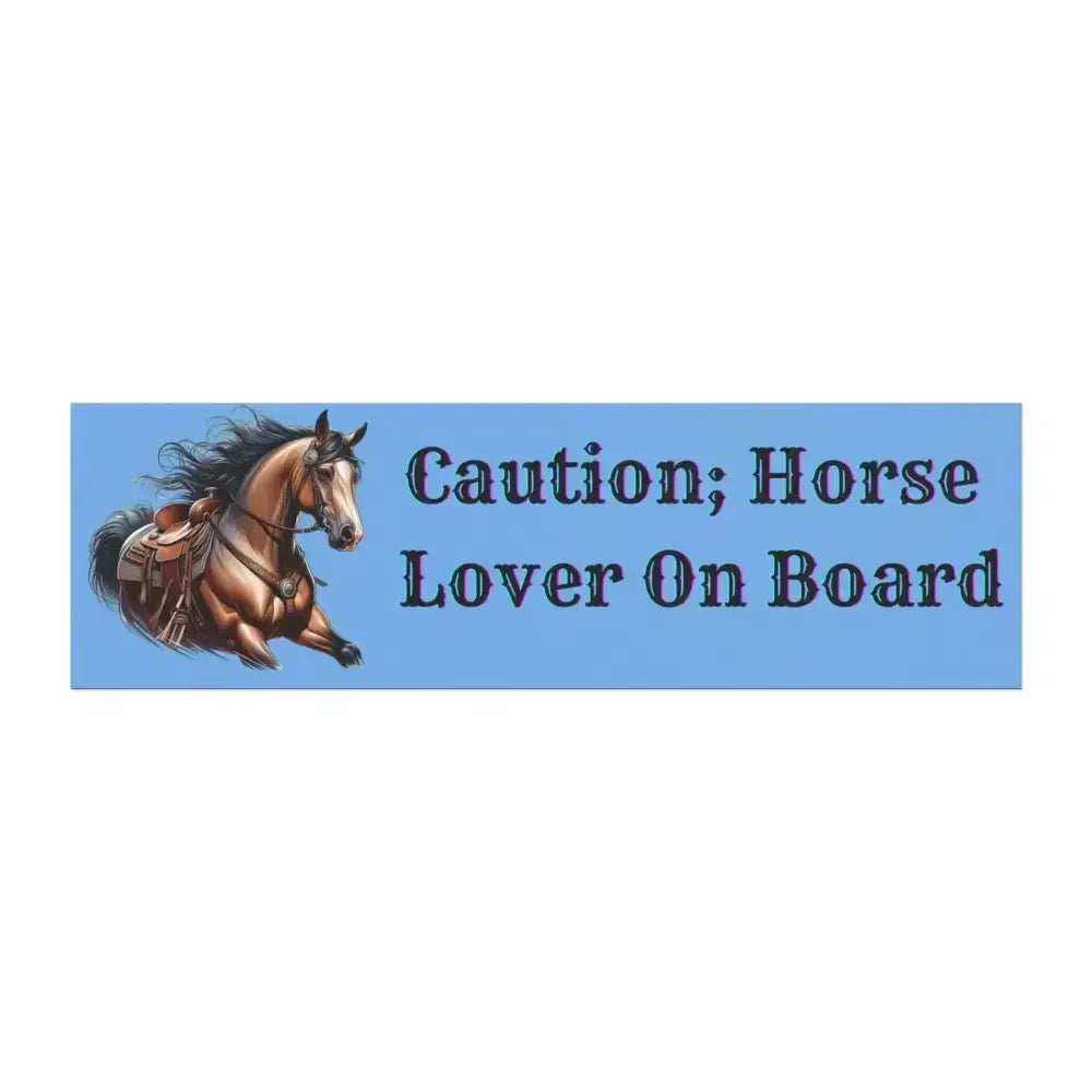 Car Magnet - Funny Equine Safety Sign, Horse Vehicle Magnet