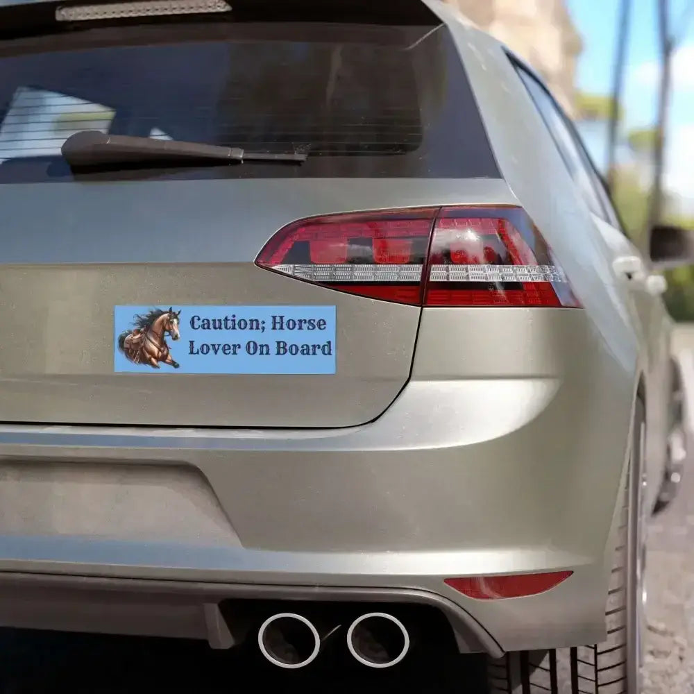 Car Magnet - Funny Equine Safety Sign, Horse Vehicle Magnet