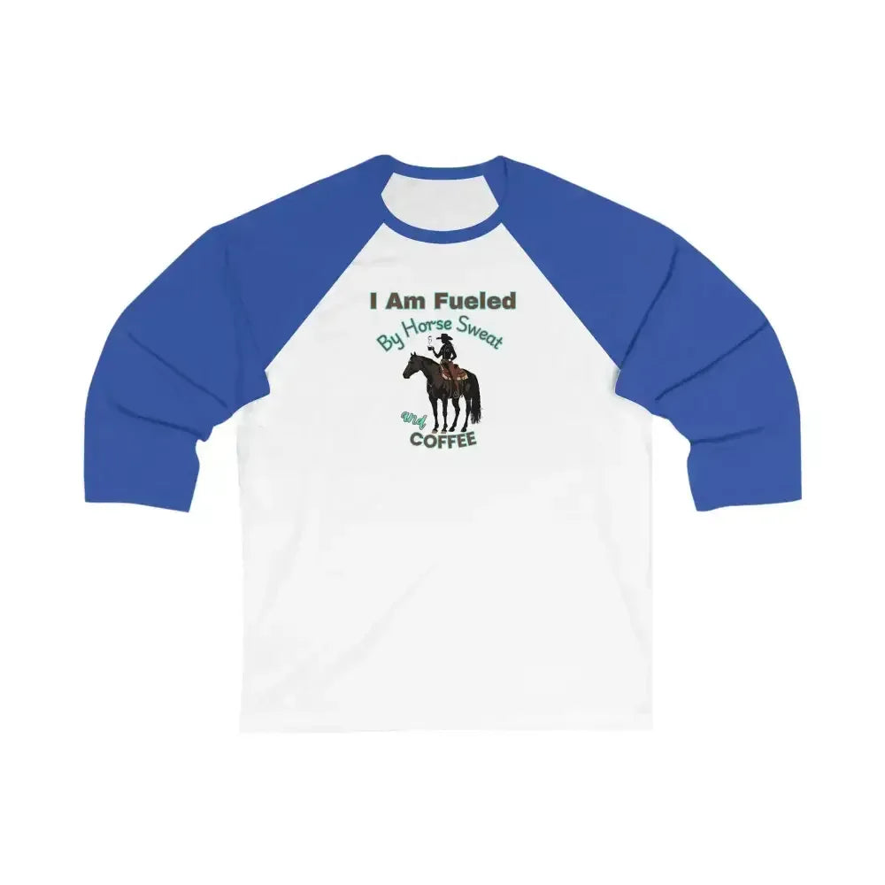 Horse Lover Baseball Tee, Horse and Coffee Lover's Baseball T-shirt