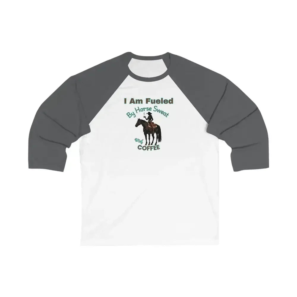 Horse Lover Baseball Tee, Horse and Coffee Lover's Baseball T-shirt